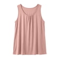 thumbnail image 2 of Lmnyox Women's Plus Size Tank Tops Basic Loose Scoop Neck Sleeveless Summer Tops Lightweight Solid Casual Shirts, 2 of 6