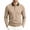 Khaki, variant on Timegard Work Shirts for Men Fall Casual Collared V Neck Button Long Sleeve Shirts Casual Comfy Golf Shirts(White,XL)