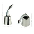 thumbnail image 2 of tooloflife Stainless Steel Wine Bottle Stopper Beverage Bottle Stopper Bottle Sealer Keeps Wine Fresh Reusable Silver, 2 of 6