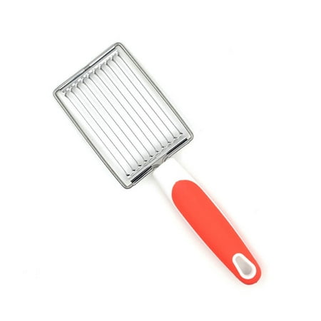 

Worallymy Luncheon Meat Tomato Slicer Stainless Steel Cheese Boiled Egg Ham Tomato Potatoes Serrated Slicing Tool