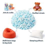 QQbed Shredded Memory Foam Fill, 40 lb, Bean Bag Refill for Pillows, Cushions and Crafts