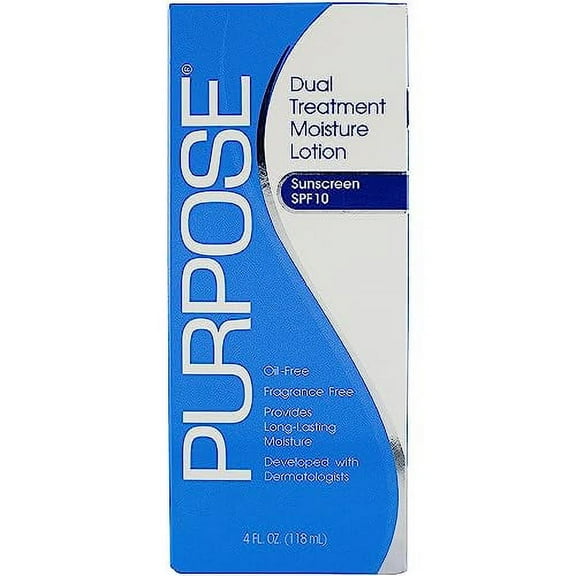 PURPOSE Dual Moisture , SPF 10 4 Oz (Pack Of 6)