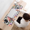thumbnail image 3 of Long Mouse Pads for Desk,Pioneer Flower Floral Print Pattern Desk Mats on Top Of Desks, Desk Mouse Pad Extra Large with 3mm Non-Slip Base and Stitched Edge for Gaming,Office,Work,Home 31.5"x11.8", 3 of 6