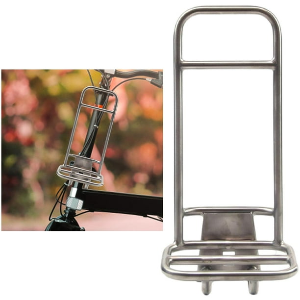 Accesorios de bicicleta de , soporte de alforjas de bicicleta, soporte de artículos de ciclismo portátil Unisex, estante de carga frontal para