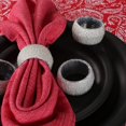 thumbnail image 6 of Homebia Designs Beaded Napkin Ring Set of 12-Elegant Decorative Napkin Holder for Dining Table Decor,Weddings,Banquets,Birthday Parties,Thanksgiving,Special Occasion,Holiday & Everyday Use-Gold, 6 of 8