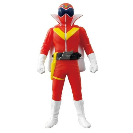 Bandai Power Rangers Goranger Aka Ranger Soft Vinyl Figure
