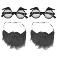 thumbnail image 1 of KAKOWELY juegos de gafas con barba falsa para cosplay, disfraz de actuación, decoración de fiesta, 1 of 5