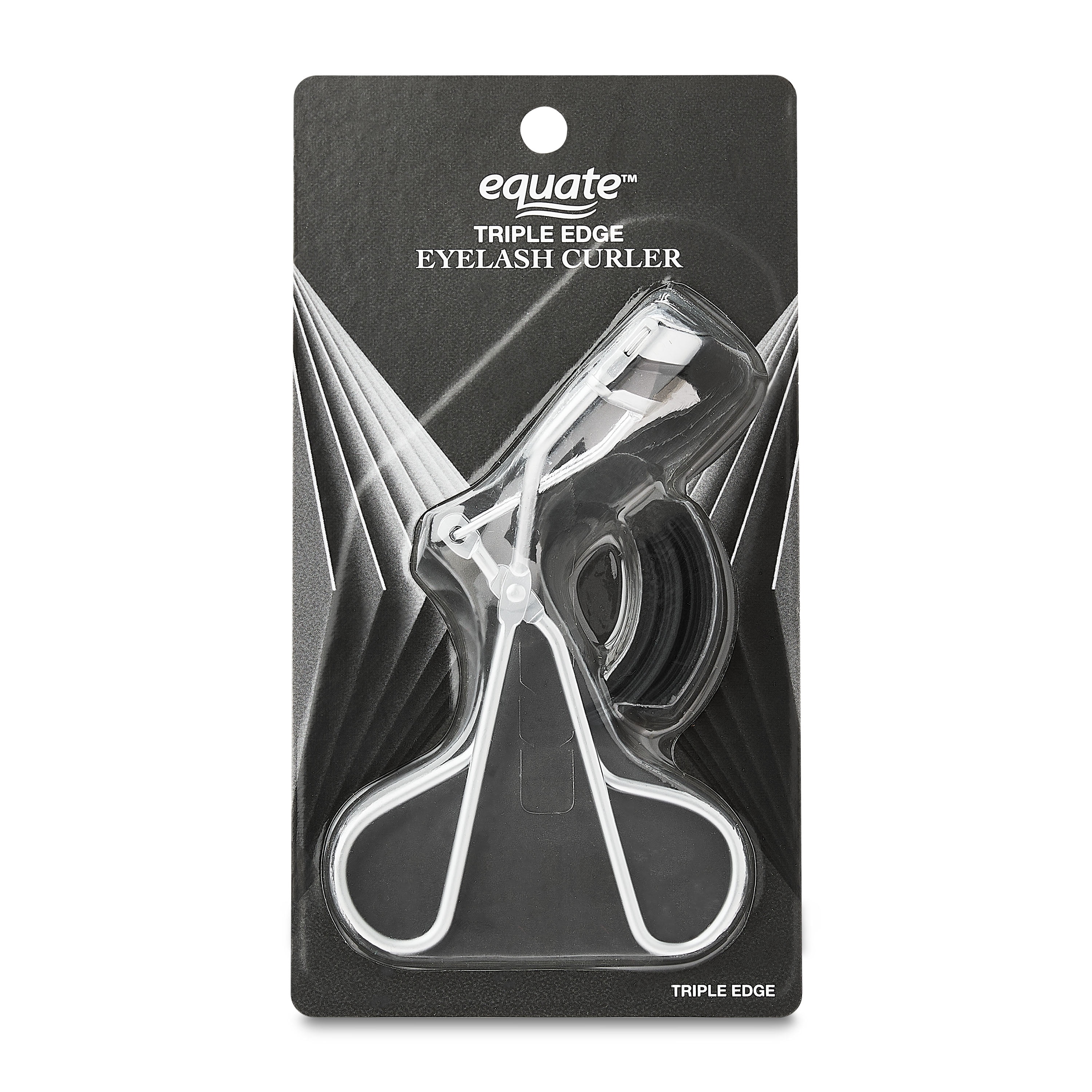 (2 pack) Equate Stainless Steel Triple-Edge Eyelash Curler, 1 Count