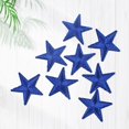 thumbnail image 4 of 100Pcs 3CM Dark Blue 5 Star Applique Patches Mini Embroidered Pentagram Iron on Patches Small Solid Stars Sew on Repair Patch Bulk for Sewing Making Crafts Clothes Jacket Jeans Shirts Supply Blue, 4 of 9
