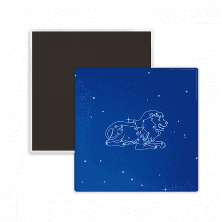 

Star Universe Leo Constellation Pattern Square Ceracs Fridge Magnet Keepsake Memento