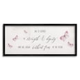 thumbnail image 2 of Stupell Industries Clothed in Strength and Dignity Phrase Pink Butterflies Inspirational Painting Gray Framed Art Print Wall Art, 13 x 30, 2 of 5