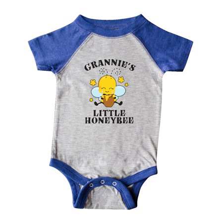 

Inktastic Cute Bee Grannie s Little Honeybee with Stars Gift Baby Boy or Baby Girl Bodysuit