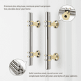 thumbnail image 2 of Goldenwarm 10Pack Nickel&Brass Cabinet Pulls Brushed Nickel Drawer Pulls Kitchen Cabinet Hardware 3inch Hole Center, 2 of 5