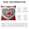 thumbnail image 5 of WERPE  Valentine's Day Pillow Covers, Valentines Decor Polka Dots Red Hearts Love Bowknot Decorative Pillowcases for Home Sofa Couch Cushion Decoration, 5 of 5