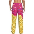 thumbnail image 3 of Junzan Men'S Pajama Pants Red Ice Cream Sleepwear Pants Pj Bottoms Drawstring And Pockets, 3 of 9