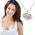 thumbnail image 4 of Carta Miembros de la familia Collar de corazón de diamante completo Accesorios de moda para mujer Wmkox8yi  sjalhkljlk1112, 4 of 5