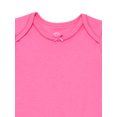 thumbnail image 3 of Wonder Nation Baby Girls Bodysuit with Short Sleeves, 3-Pack, Sizes 0M-24M, 3 of 4