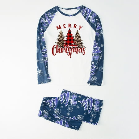 

Christmas Pajamas for Family Matching Sets Funny 2022 Xmas Pjs Plaid Print Holiday Sleepwear Soft Comfy Loungewear