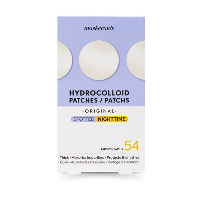 Maskeraide, Hydrocolloid Acne Patch, Acne Spot Treatment, Clear Pimple Patches, Spotted Nighttime