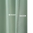 thumbnail image 2 of Haperlare Fabric Shower Curtain 96 inch Height Waffle Weave Heavyweight Water Resistant Washable Decorative Bathroom Shower Curtain, Sage Green, 1 Set, 2 of 7