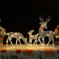 thumbnail image 1 of Christmas Bow Glowing Deer Home Iron Desktop Decoration Christmas Decorations, 1 of 7