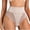 Gray, variant on Kilaqueen Women's High Waisted Tummy Control Panties, Lace Trim Shapewear Briefs, Seamless Slimming Underwear with Hi-Cut Leg