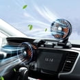 thumbnail image 6 of DAMIFU 1Pc For 360 Degree Rotation 2Speed Cooling Cooler Usb 5V 12V 24V Double Head Car Fan, 6 of 9