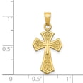 thumbnail image 5 of Diamond2Deal 14K Yellow Gold Reversible Passion Cross Pendant for Women (L- 1.03 inch, W- 0.48 inch), 5 of 6