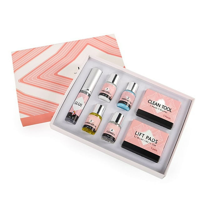 Kit de Permanente de Pestañas Nikou Profesional Larga Duración Mujeres Niñas