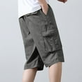 thumbnail image 5 of Fnnxeal Mens Summer Cargo Shorts, Relaxed Fit Outdoor with Pockets Big and Tall Shorts Carpenter Shorts for Men Casual Army Green Pants 4XL, 5 of 9