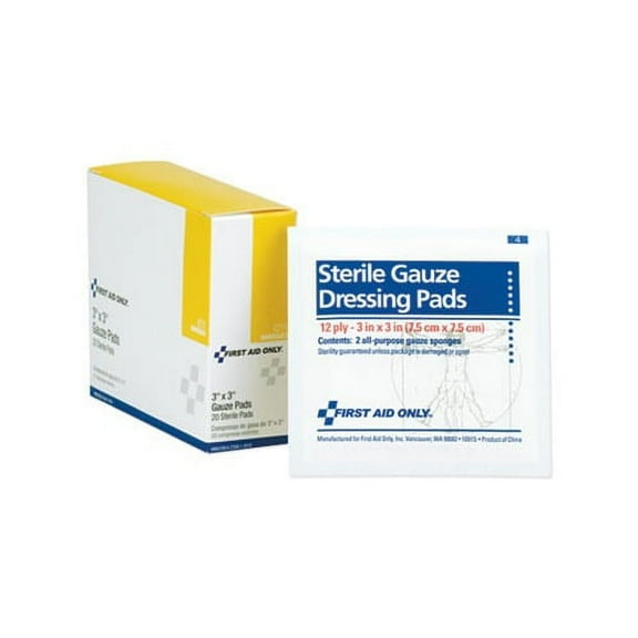 Gauze Dressing Pads 3" x 3", 10/Box