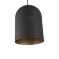 thumbnail image 4 of Lighting IRONCLAD Contemporary-Style 1 Light Black and Gold Ceiling Mini Pendant 8" Wide, 4 of 5