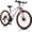 24" Pink Style A, variant on 24 Inch Mountain Bike for Women, NEORIVER 21-Speed Women's Mountain Bike, 2.125'' Tires Adult MTB with Suspension Fork, Dual Disc Brakes, Internal Wiring Frame & Auxiliary Handle