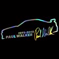 thumbnail image 3 of Pegatina de vinilo para coche, 13 x 5 cm, Paul Walker, Rápido y furioso, pegatina reflectante de moda para coche, pegatinas divertidas en 3D, calcomanías para estilizar el coche, 3 of 5