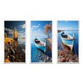 thumbnail image 2 of Designart "On The Boat Sailing II" Boat Framed Wall Art Set Of 3 - Yellow Boat Frame Gallery Set For Office Decor, 2 of 6