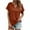 Red, variant on Patlollav Womens Tops Ladies Fashion Solid Color Casual V-Neck Short Sleeve Loose T-Shirt Tops