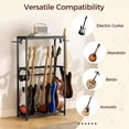 thumbnail image 6 of Guitar Stand, Guitar Rack for Acoustic Holder, Electric Guitar, Bass, Multiple Guitar Rack Holder for Guitars, Guitar Amp Accessories, for Home Music Studio, Black, 6 of 18