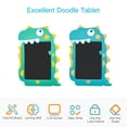 thumbnail image 4 of amdohai Dinosaur Shape LCD Writing Tablet 8.5inch Blue Green with Stylus Lock Button, 4 of 8