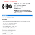 thumbnail image 2 of A/C Clutch - Compatible with 1977 - 1979 Mercedes-Benz 280E 1978, 2 of 2