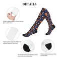 thumbnail image 5 of Rateoe Cute Foxes Compression Socks for Women and Men 20-30mmHg-Circulation Support Socks Knee High Nurse Pregnant Running Medical and Travel Athletic, 5 of 7