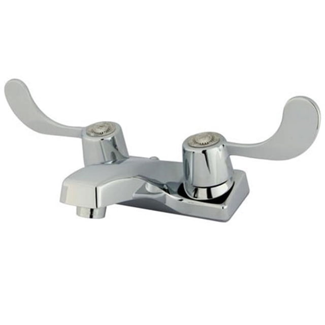 Kingston Brass Kb191Lp Robinet de Lavabo Double Poignée avec Pop-Ups - Finition Chrome Poli