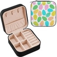 thumbnail image 3 of GZHJMY Easter Eggs Mini Jewelry Box, Portable Leather Travel Small Jewelry Organizer Case for Earring, Necklace, Rings, Bracelets, 3 of 7