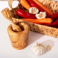 thumbnail image 3 of Olive Wood Round Mortar and Pestle Set, 3 of 3