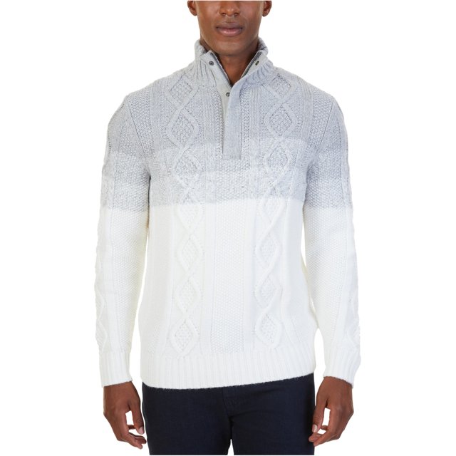 Nautica suéter de punto de diamante para hombre, blanco, pequeño