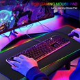 thumbnail image 3 of RGB Mouse Pad Anime PC Gamer Computer Keyboard Desk Mat Cartoon Marvell Table Gaming Accessories Tapis De Souris Large Mausepad, 3 of 7