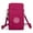 Rose Red, variant on LAVA Small Crossbody Purse Waterproof Cell Phone Wallet with Shoulder Strap Mini Nylon Bags (Purple)
