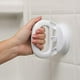 thumbnail image 1 of Barra de agarre con ventosa para manija de baño | Pasamanos de seguridad para baño | Riel de ducha portátil de plástico blanco | Agarre antideslizante | Accesorio de succión fuerte | 10x12CM | 1, 1 of 8