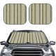 thumbnail image 2 of Balery Colourful stripes Parasol para parabrisas de coche de 2 piezas | Parasol plegable para parabrisas delantero de coche para la mayoría de sedanes-Medium, 2 of 6