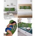 thumbnail image 6 of Golf Club Green Pillow Covers Queen Size 2 Pack, Abstract Vintage Golf Sports Soft Bed Throw Pillowcases Breathable Cooling Long Lumbar Body Pillow Sham Cover for Bed Sofa 20''x30'', 6 of 7