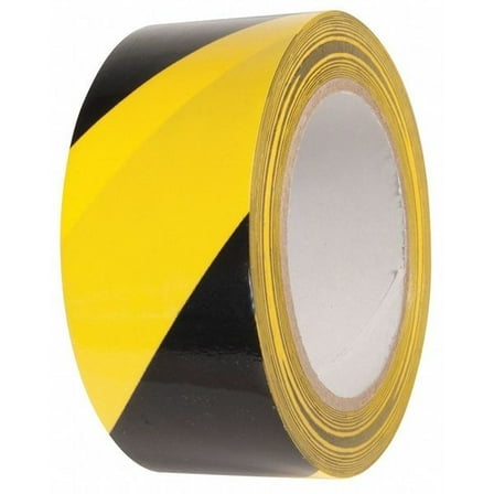 Incom Floor Tape,Black/Yellow,2 inx54 ft,Roll VHT210